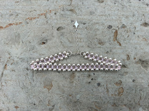 Pink and Silver Necklace