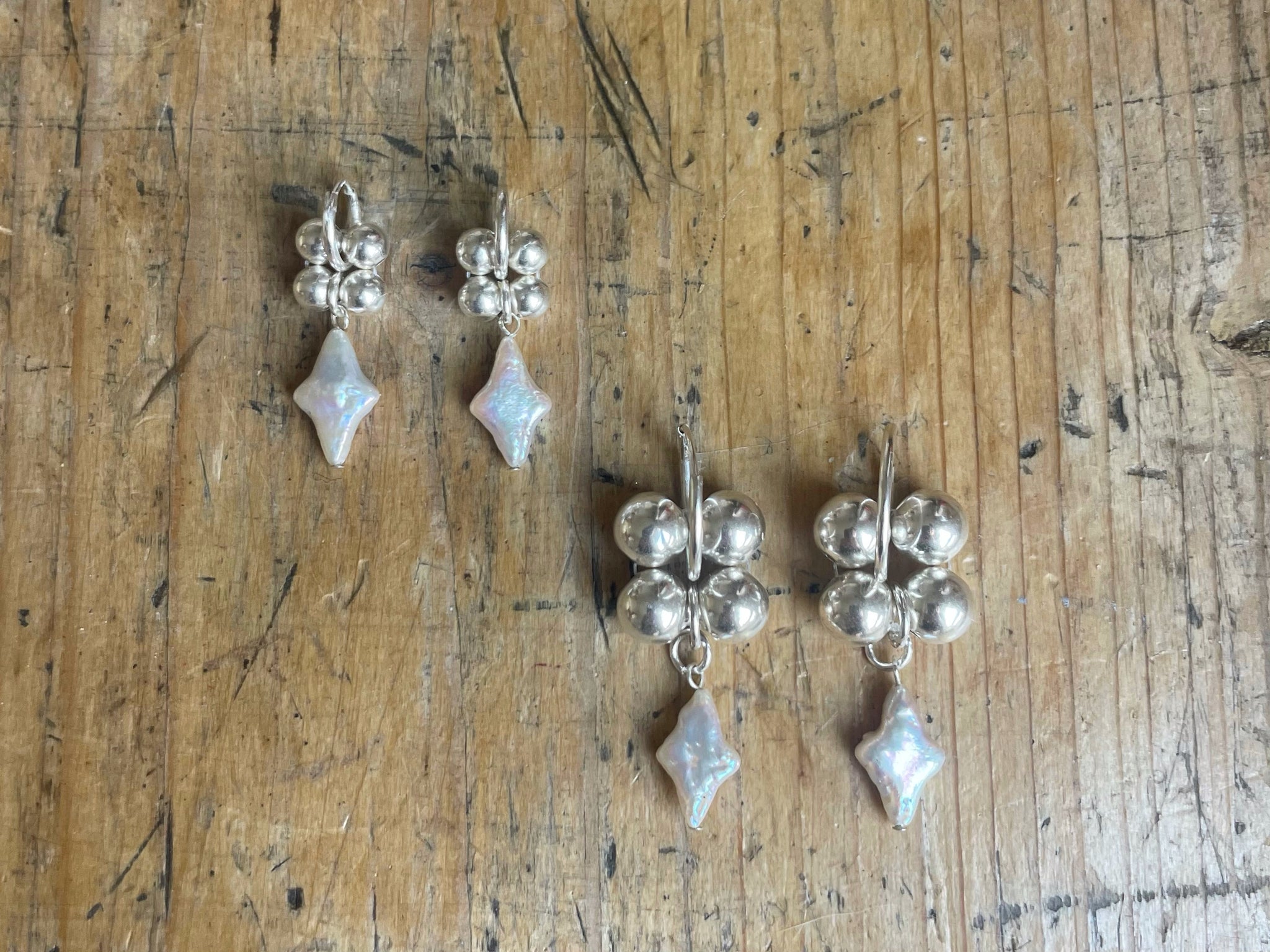 Silver Berry Earrings